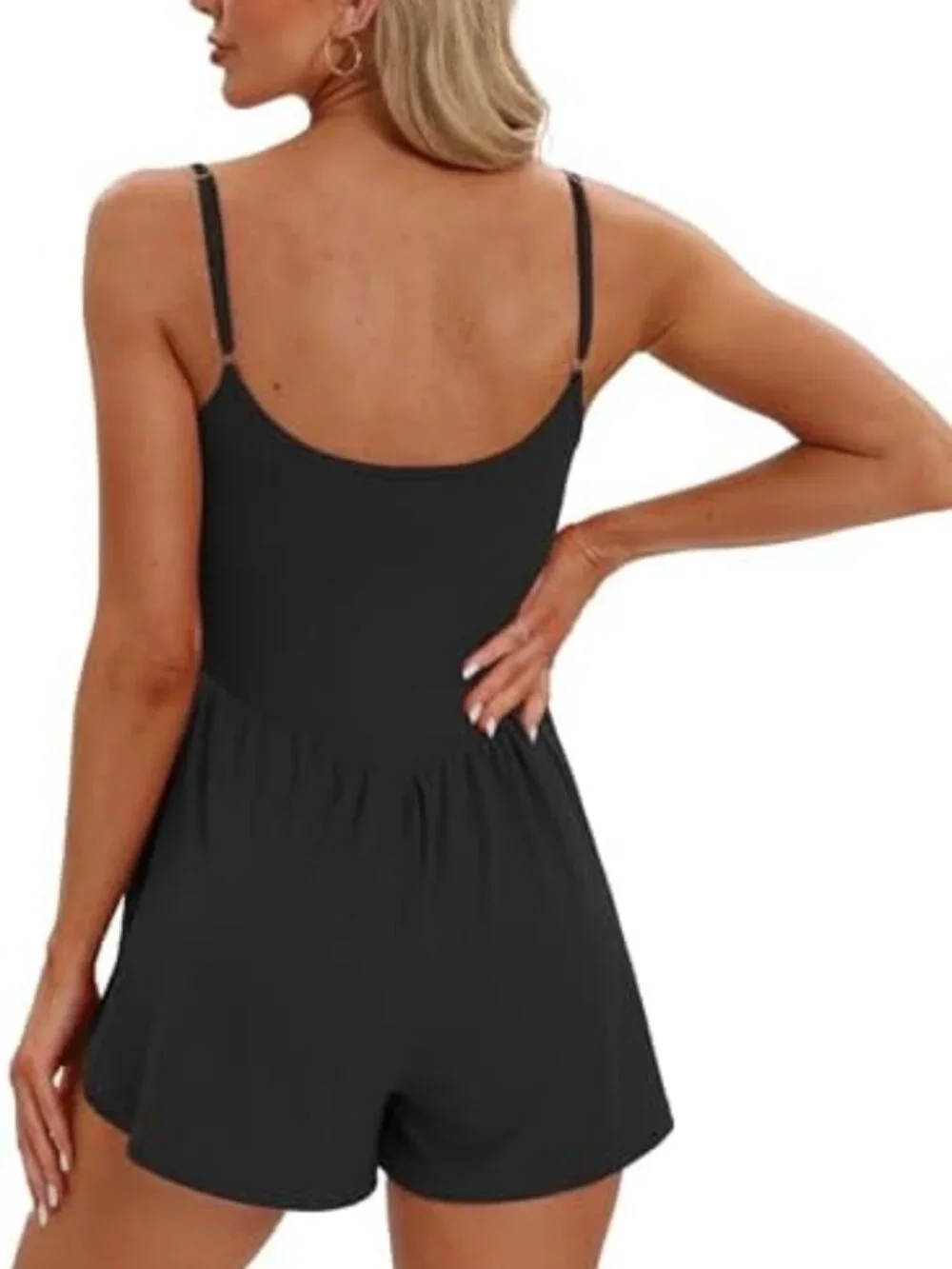 Chic Summer Sleeveless Romper for Women | Spaghetti Strap Shorts Jumpsuit